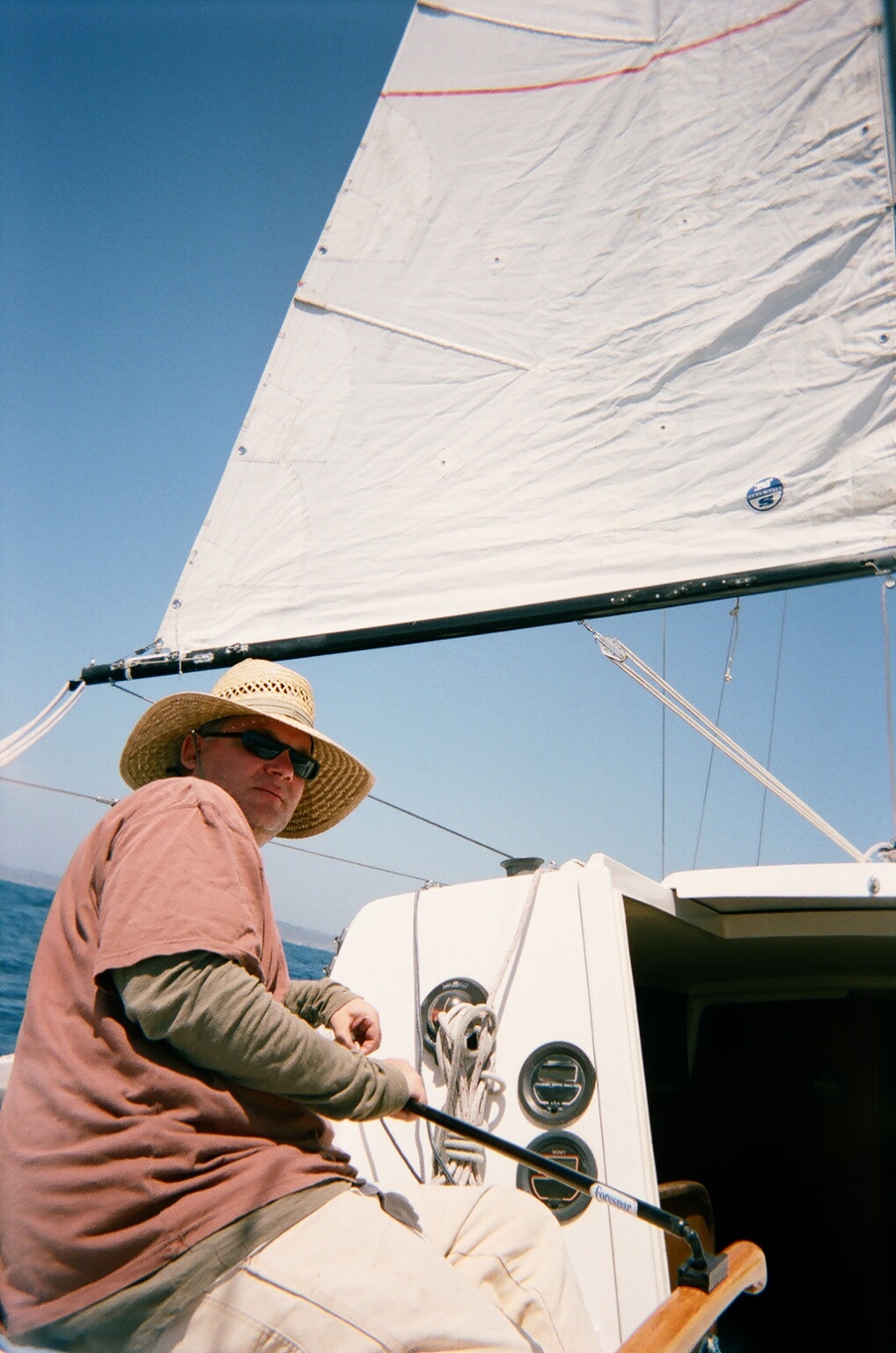 scruffy at the helm