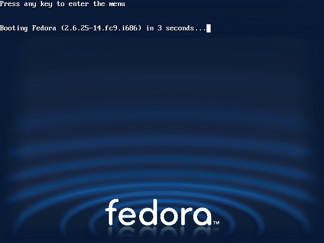 Fedora Splash Screen